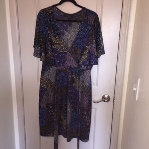 Blue Paisley maxi dress